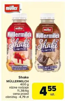Carrefour Napój mleczny hazelnut cream dream Mullermilch Shake oferta