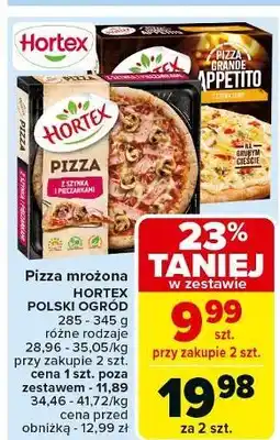 Carrefour Pizza grande appetito 4 sery Hortex oferta