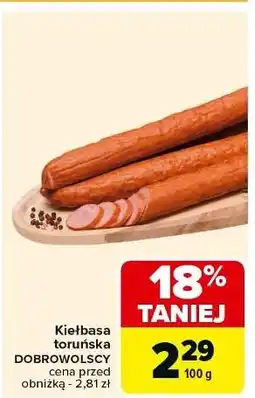 Carrefour Kiełbasa toruńska Dobrowolscy oferta