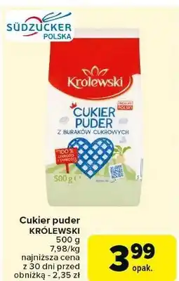 Carrefour Cukier puder z buraków cukrowych Królewski oferta