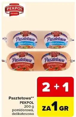Carrefour Pasztetowa delikatesowa Pekpol oferta