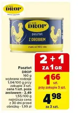 Carrefour Pasztet z drobiem Drop oferta