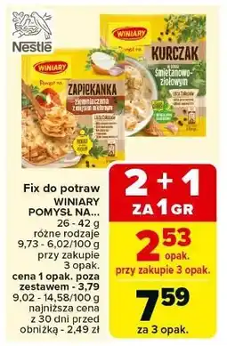 Carrefour Zapiekanka ziemniaczana z mięsem mielonym Winiary Pomysł Na oferta