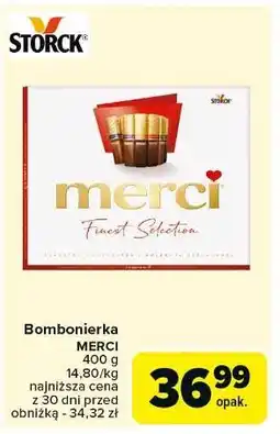 Carrefour Bombonierka czerwona Storck Merci oferta