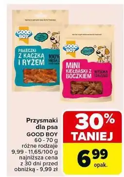 Carrefour Mini kiełbaski z boczkiem Armitage Good Boy Wagtastic oferta