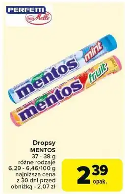 Carrefour Dropsy fruit Mentos Classic oferta