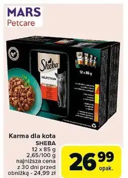 Carrefour Karma dla kota kolekcja soczystych smaków Sheba Selection oferta