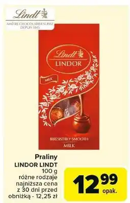 Carrefour Praliny milk Lindt Lindor oferta