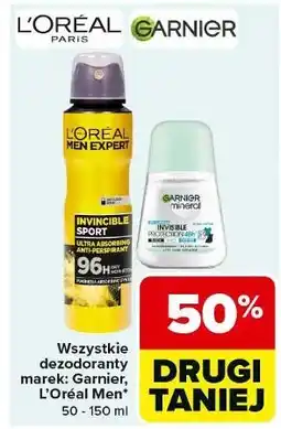 Carrefour Dezodorant niebieski Garnier Mineral Invisible oferta