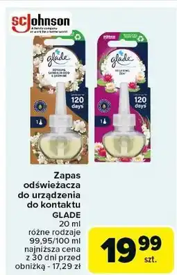 Carrefour Odświeżacz powietrza relaxing zen zapas Glade By Brise Essential Oil oferta