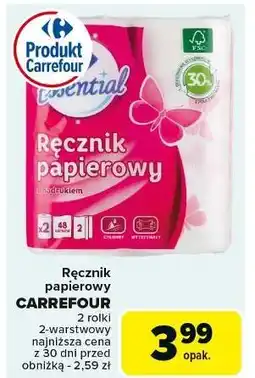 Carrefour Ręczniki papierowe z nadrukiem Carrefour Essential oferta
