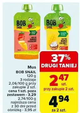 Carrefour Przecier mango-kokos-cytryna Bob Snail oferta