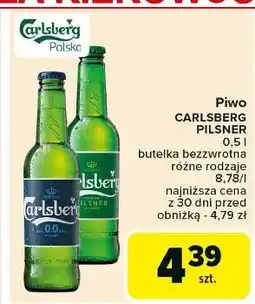 Carrefour Piwo Carlsberg 0% oferta
