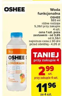 Carrefour Napój mango Oshee Vitamin Lemonade Zero oferta