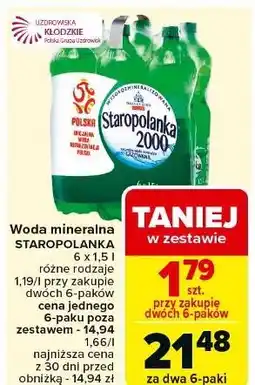 Carrefour Woda gazowana Staropolanka 2000 oferta