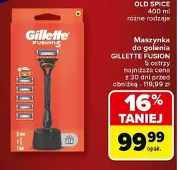 Carrefour Maszynka + 5 wkłady Gillette Fusion oferta
