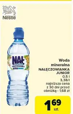 Carrefour Woda niegazowana Nałęczowianka Junior oferta