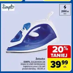 Carrefour Żelazko ssi2000a-24 Simpl oferta