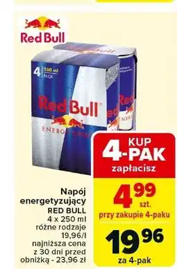 Carrefour Napój energetyczny Red Bull oferta