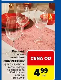 Carrefour Kieliszek do szampana Carrefour oferta