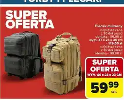 Carrefour Plecak militarny 47 24 x 35 cm oferta