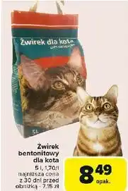 Carrefour Żwirek dla kota bentonitowy oferta