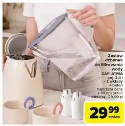 Carrefour Dzbanek atria 2.4 l + bidon 2 wkłady unimax Dafi oferta