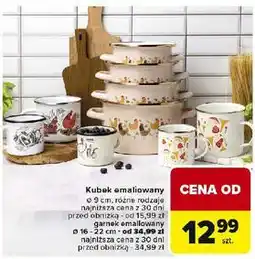 Carrefour Garnek emaliowany 22 cm oferta