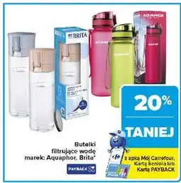 Carrefour Butelka filtrująca city 500 ml limonkowa Aquaphor oferta