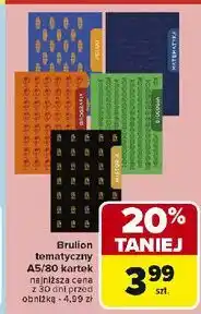 Carrefour Brulion a5 80 kartek matematyka oferta