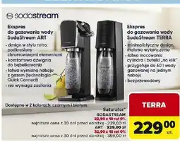 Carrefour Urządzenie art white + butelka nabój Sodastream oferta
