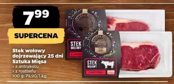 Netto Stek wołowy dojrzewający 25 dni z antrykotu Sztuka Mięsa oferta