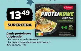 Netto Danie proteinowe kurczak w sosie brokułowym U Jędrusia oferta