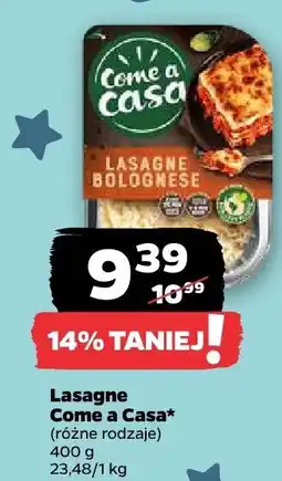 Netto Lasagne różne rodzaje Come a Casa oferta
