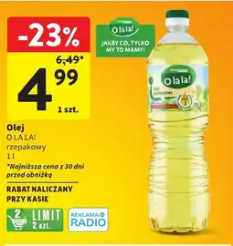 Intermarche Olej rzepakowy O la la! oferta