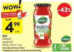 Intermarche Sos spaghetti Łowicz oferta