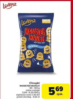 Carrefour Chrupki Monster Munch Lorenz oferta