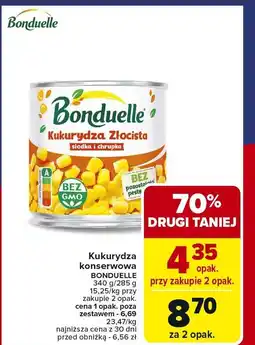Carrefour Kukurydza konserwowa Bonduelle oferta