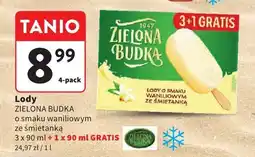 Intermarche Lody Zielona Budka waniliowe ze śmietanką oferta