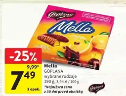 Intermarche Czekolady MELLA GOPLANA wybrane rodzaje oferta