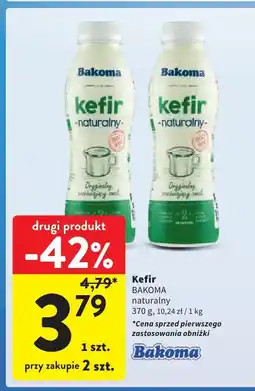 Intermarche Kefir naturalny Bakoma oferta