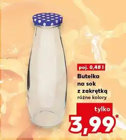 Kaufland Butelka na sok z zakrętką różne kolory Kaufland oferta