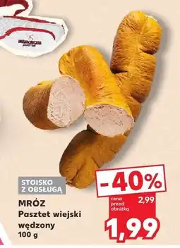 Kaufland Pasztet wiejski wędzony Mróz oferta