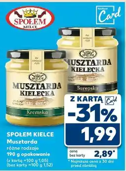 Kaufland Musztarda Społem Kielce oferta
