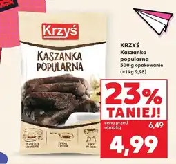 Kaufland Kaszanka popularna Krzyś oferta