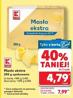 Kaufland Masło ekstra K-Classic oferta