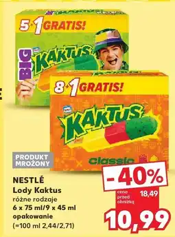 Kaufland Lody Kaktus Nestle oferta