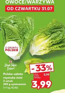 Kaufland Sałata rzymska mini Kaufland oferta