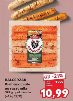 Kaufland Kiełbaski Balcerzak białe na ruszt oferta