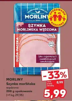 Kaufland Szynka Morlińska wędzona Morliny oferta